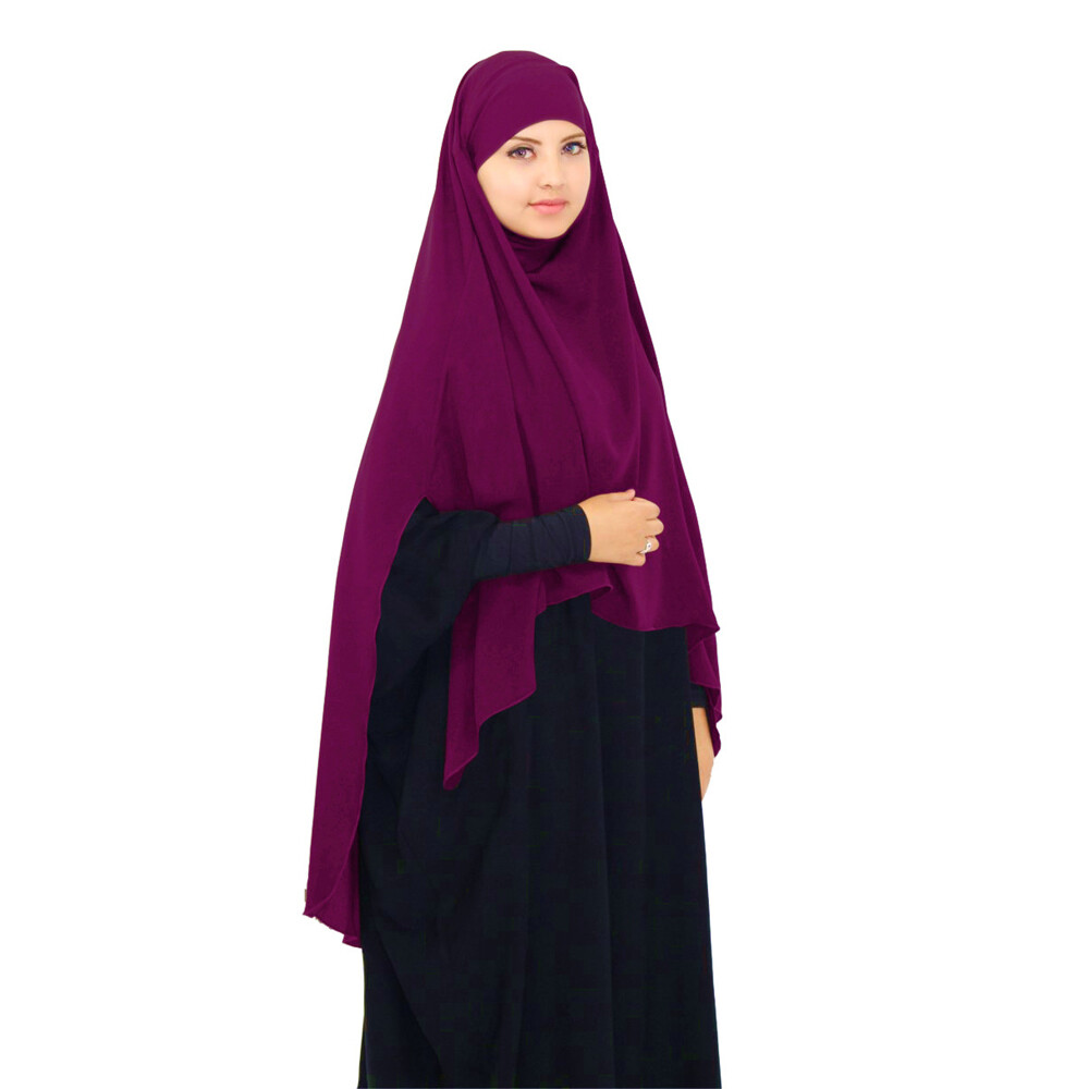 Muslim Large Hijab Overhead Women Prayer Scarf Ramadan Turban Wrap Shawl Niquab