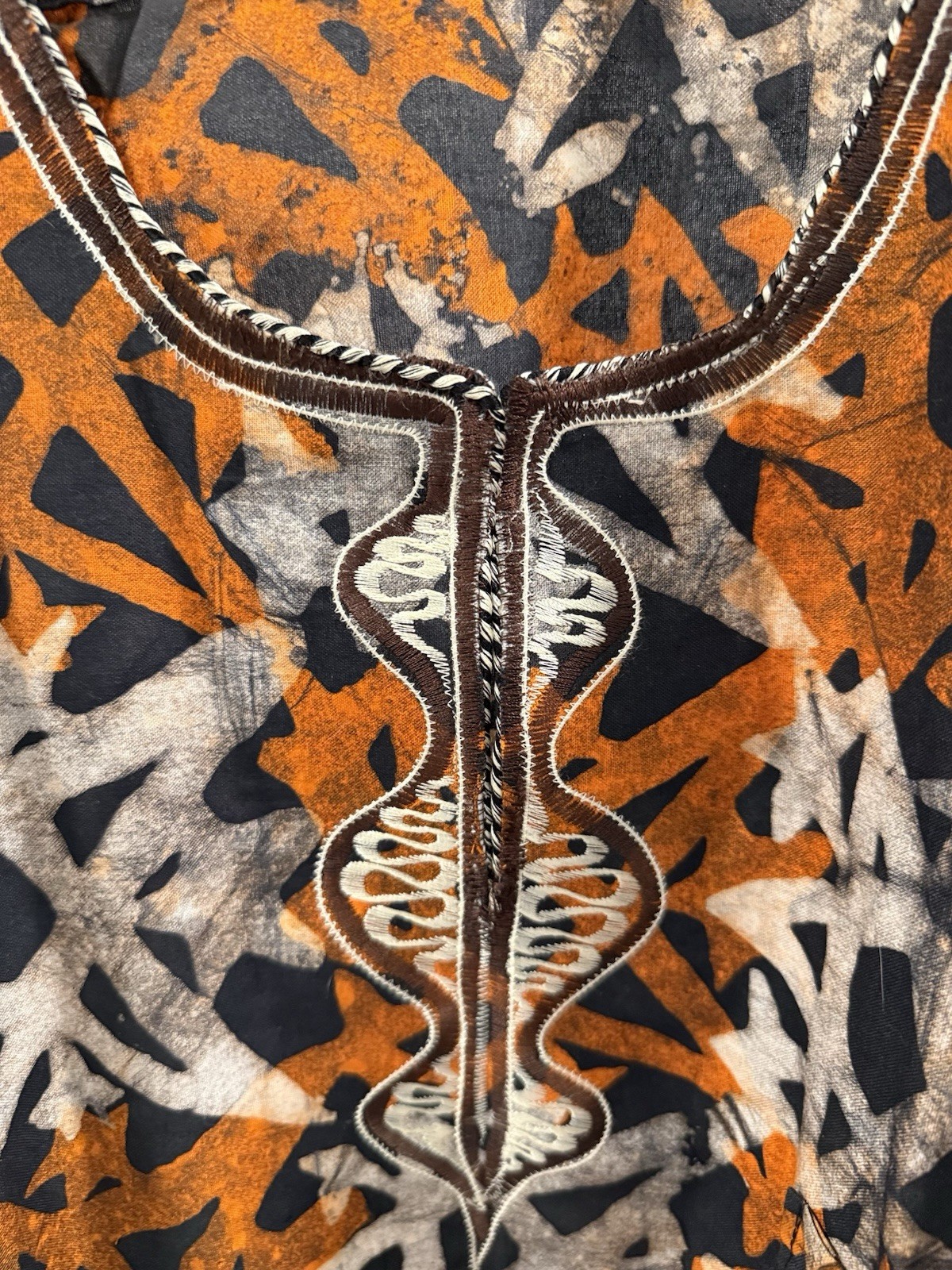 African Dashiki Shirt Cotton Multi-Color Embroidered Neck Short Sleeve Unisex