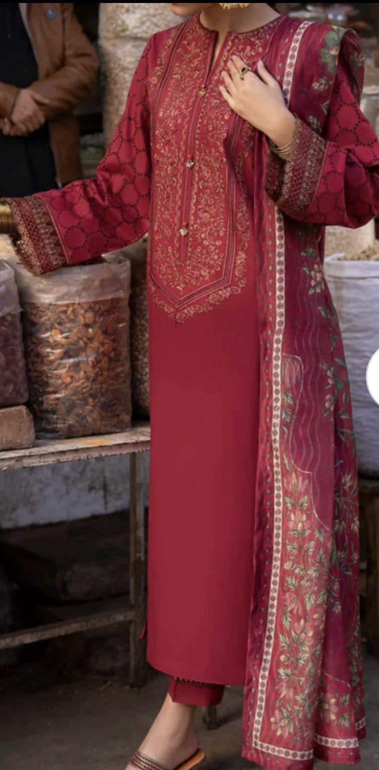 Pakistani Lawn Cotton Salwar Kameez Ready to Wear Size 44
