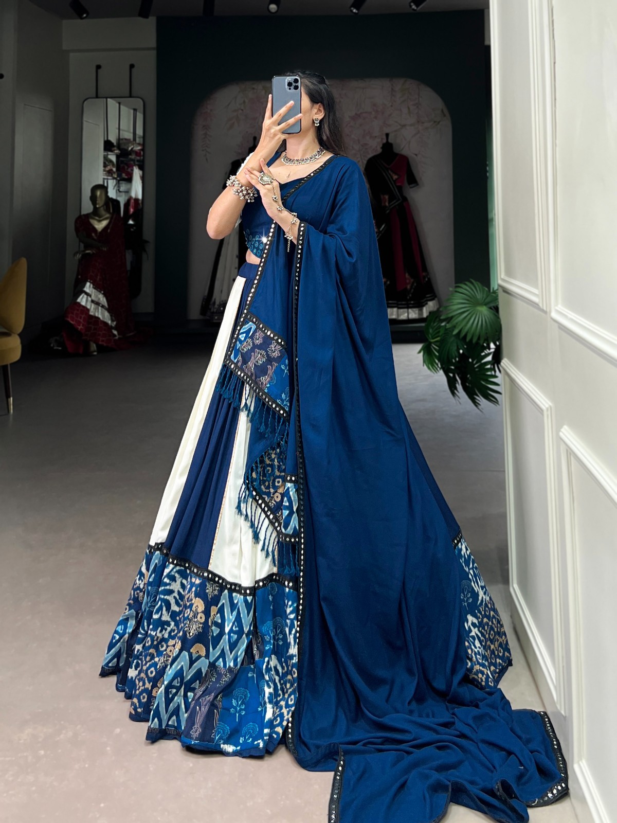 Designer Pure Rayon Lehenga Choli Haldi Mehndi Outfit