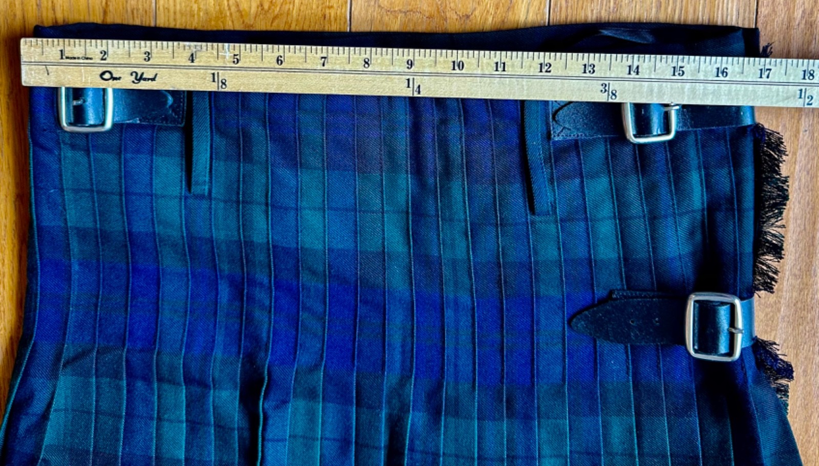 Hector Russel Kiltmaker Tartan Kilt Men’s 34 Traditional Black Watch EUC