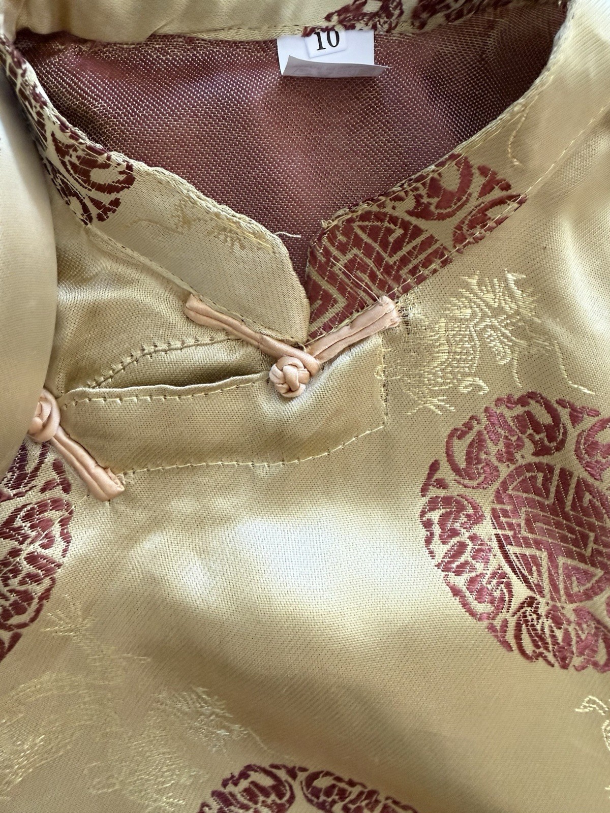 Boys’ Vietnamese Ao Dai Size 10 Gold + Size 12 Royal Blue + Size 12 White Pants