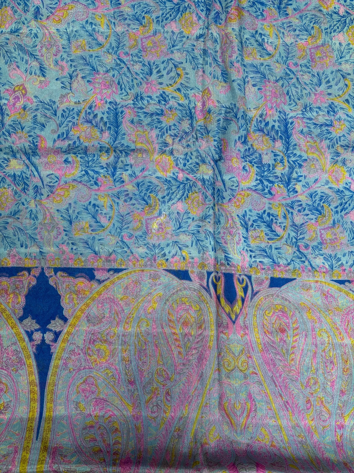Vintage Chiffon Silk Saree, Lightweight Fabric for DIY & Sewing CS1141