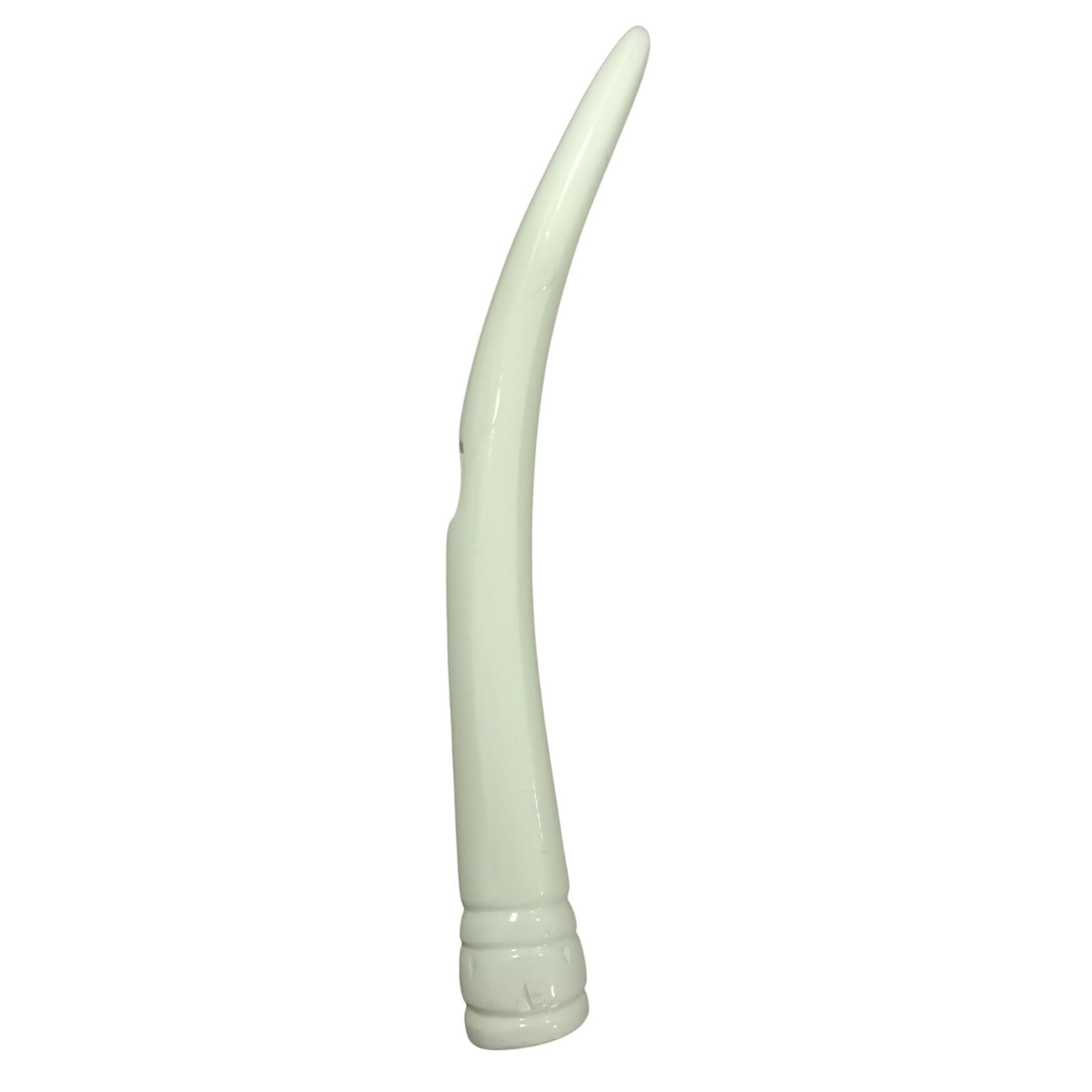 Replica Elephant Tusk, Nigerian Traditional Igbo Odu Hand Held Nze/Ozo Bone Tusk