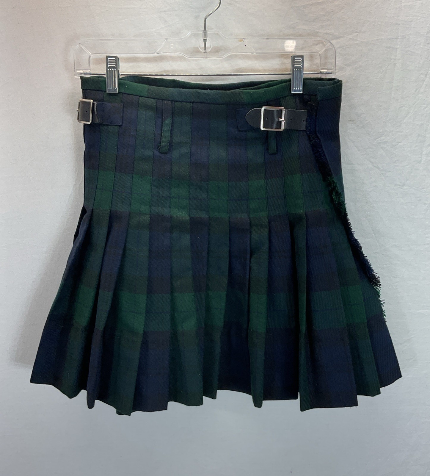 Scottish “The Kilt” Kids Size Age 11-12 Black Watch Tartan