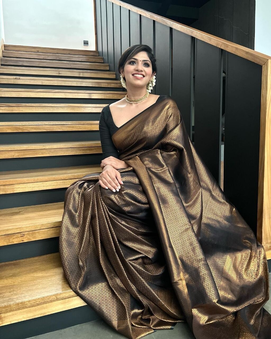 Indian Banarasi Silk Saree/ Sari With Blouse Piece Party Wedding Wear For Women