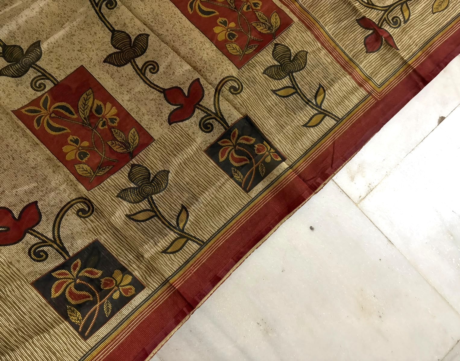 Indian Vintage Cotton Saree Women Dress Printed Sewing Drape Home Decor Sari 5YD