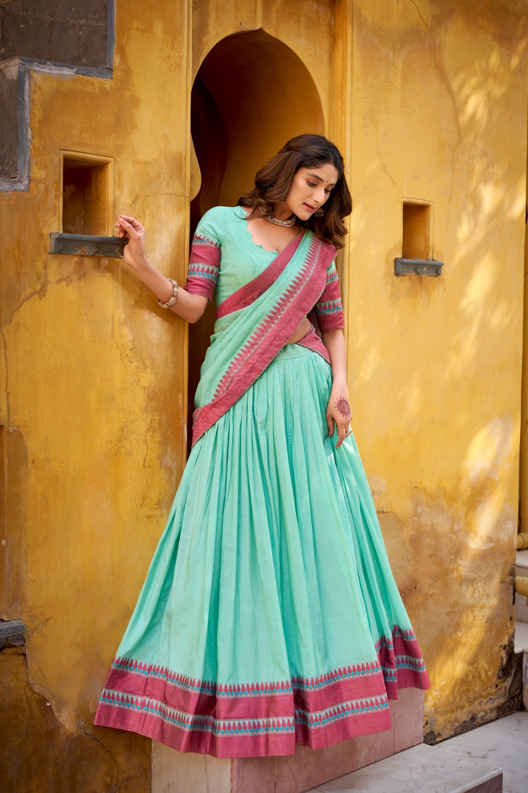 Indian Wedding Pakistani Bollywood Wear Ethnic Lengha Women Bridal Lehenga Choli