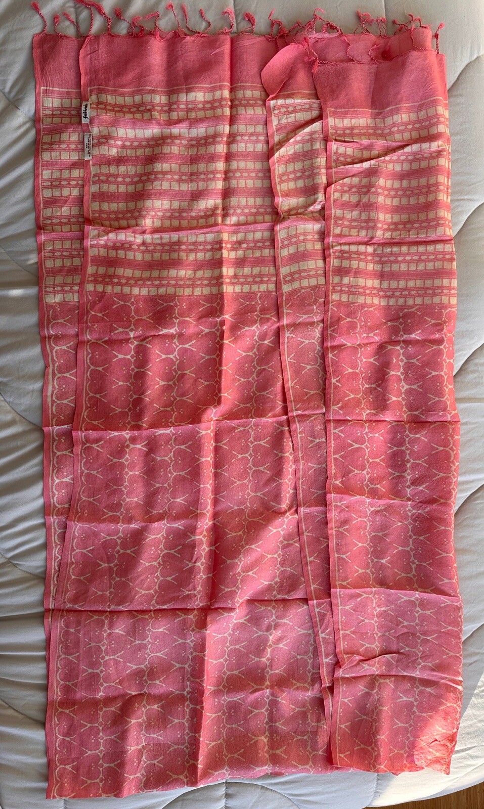 Silk Dupatta Tussar Printed HBP Paan MA 18735 waves
