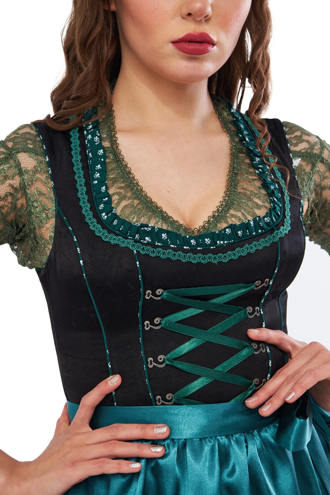 0352 Dirndl Oktoberfest German Dress Sizes: 34-36-38-40-42-44-46-48-50-52