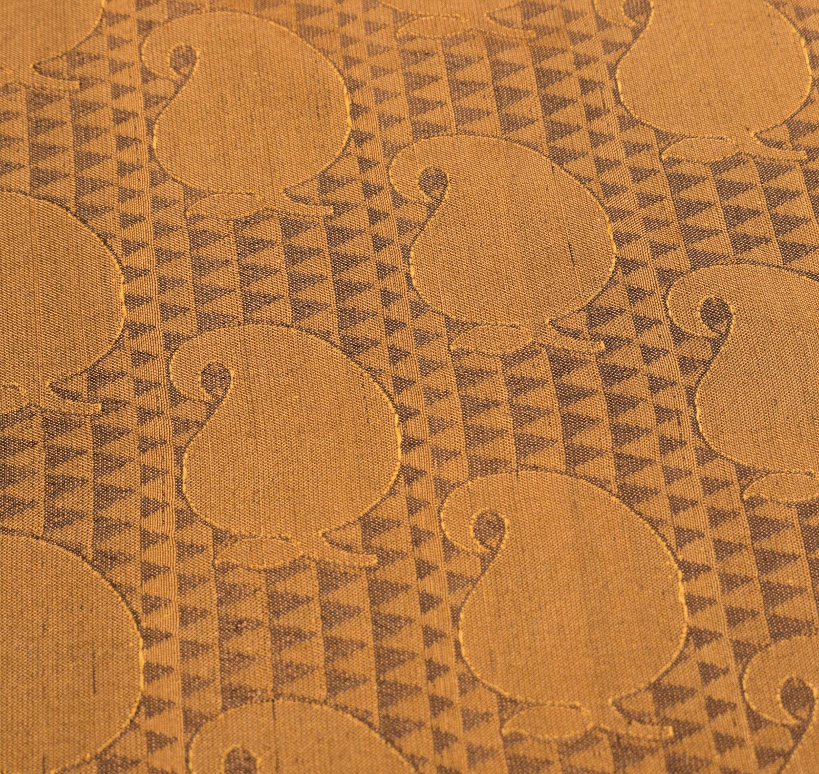 Sushila Vintage Heavy Mustard Kanjivaram Saree Pure Silk Woven Brocade 5YD Sari
