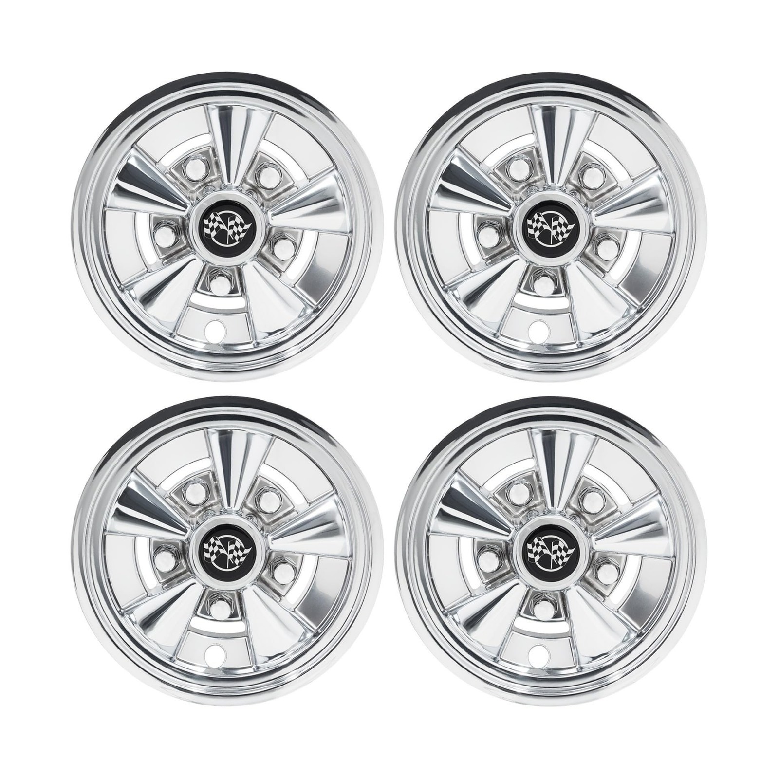GTW Rally Classic 10 inch Golf Cart Wheel Covers/Hub Caps | Chrome Finish | U…