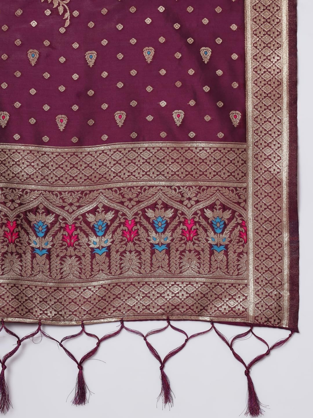 Women’S Cotton Silk Jacquard Kurta Set
