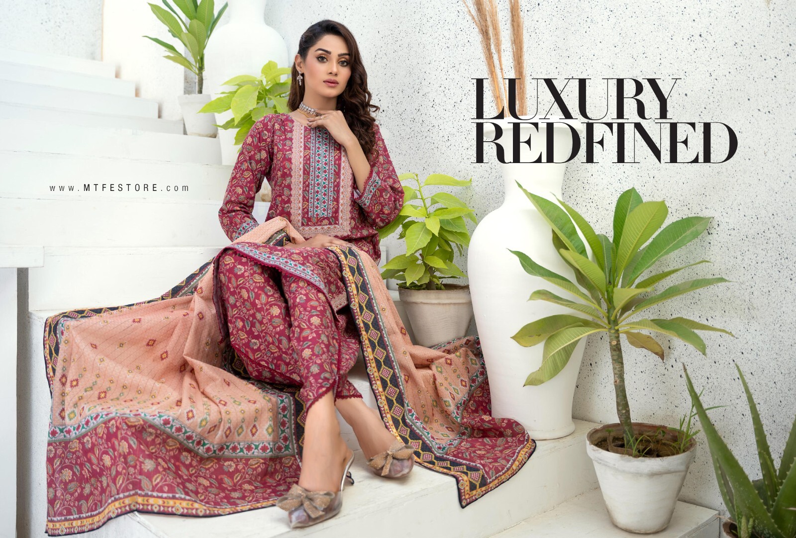 MTF THE WINTRY CITY DIGITAL IDENTIC PRINTED KHADDAR 3 PIECE READY TO WEAR