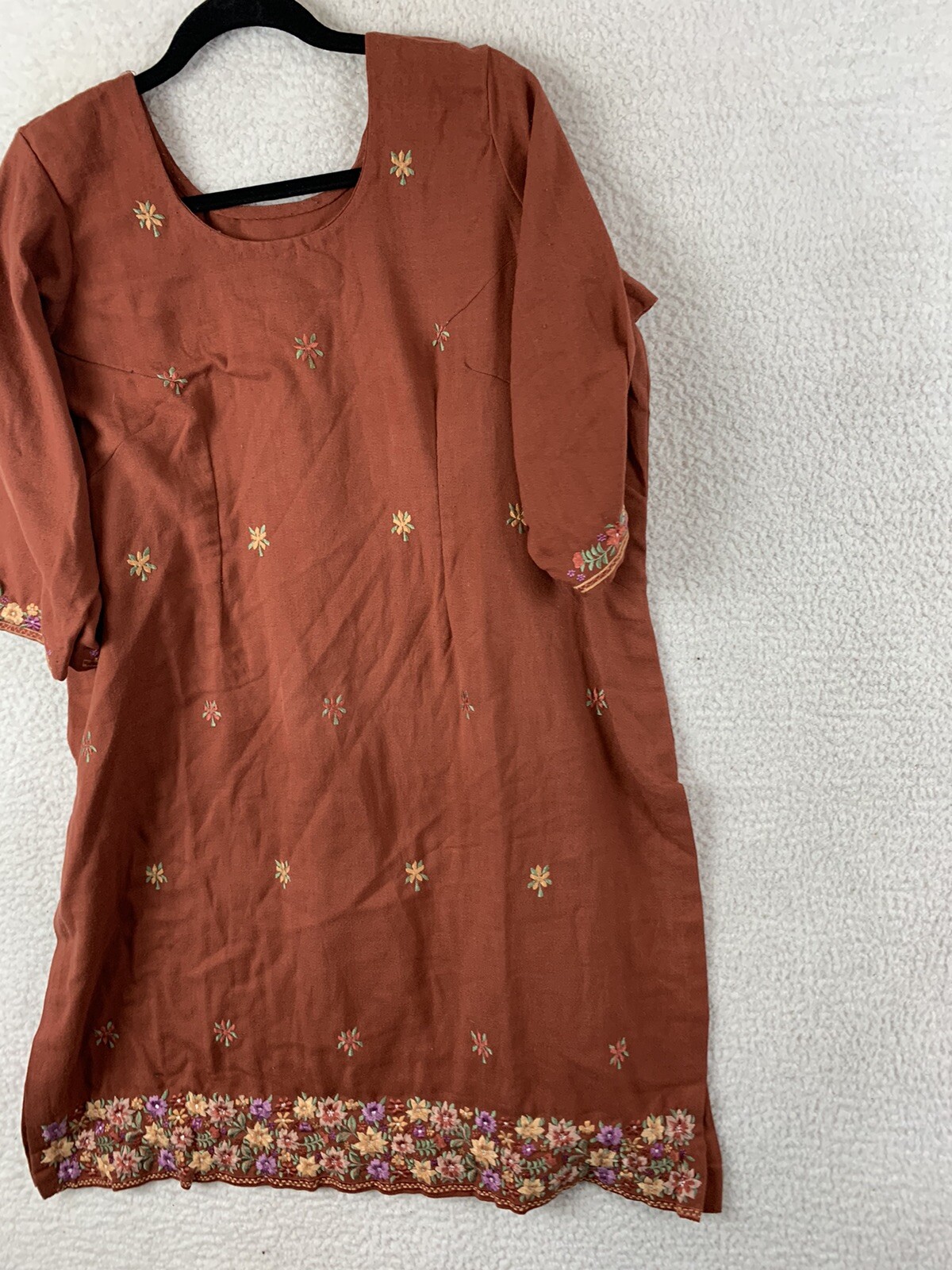 Unbranded Unsized Handmade SALWAR KAMEEZ Tunic Dress Boho Hipster Ethnic Coverup