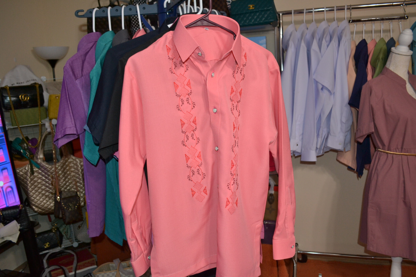 BARONG TAGALOG Filipino National Costume Formal Dress Men