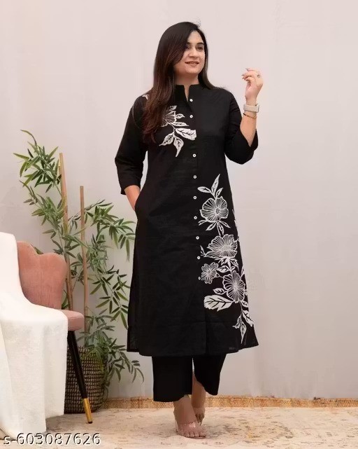 Indian Readymad Party Festive Wedding Rayon Kurta Kurti Pant Set for Women’s Gif