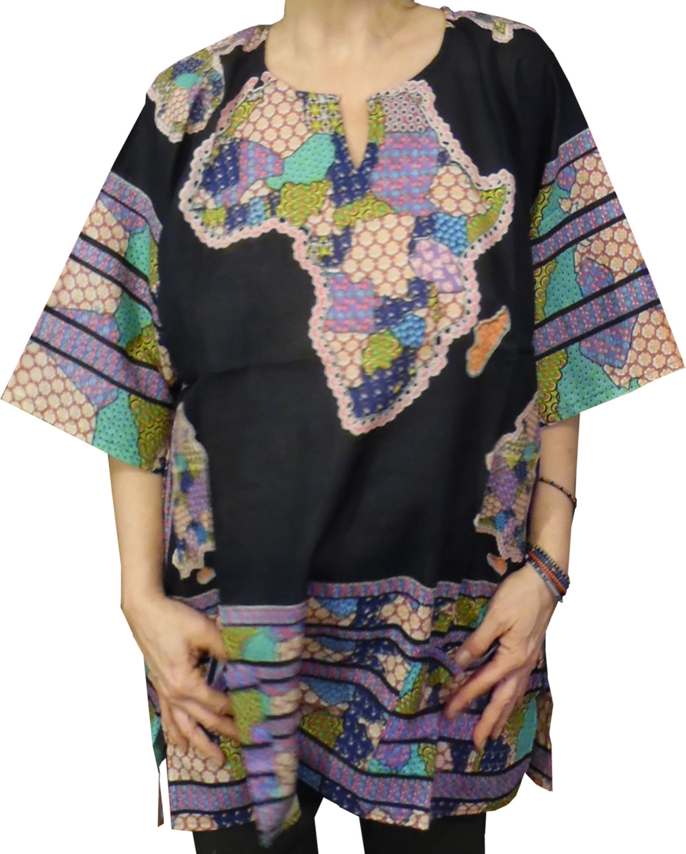 Womens Africa Print Dashiki Shirt AmericanDashiki 100% Cotton