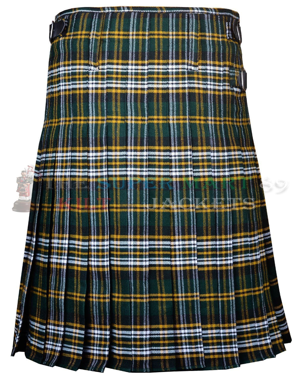 Scottish Handmade Traditional Heritage of Ireland Tartan kilt – Men Custom Size