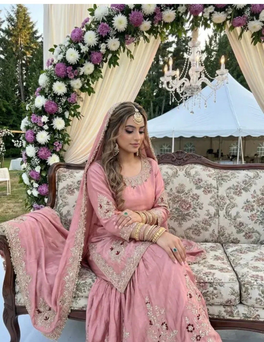 Pakistani Embroidered Fully Stitched Heavy Mirror Handwrok Suit Wedding ,party
