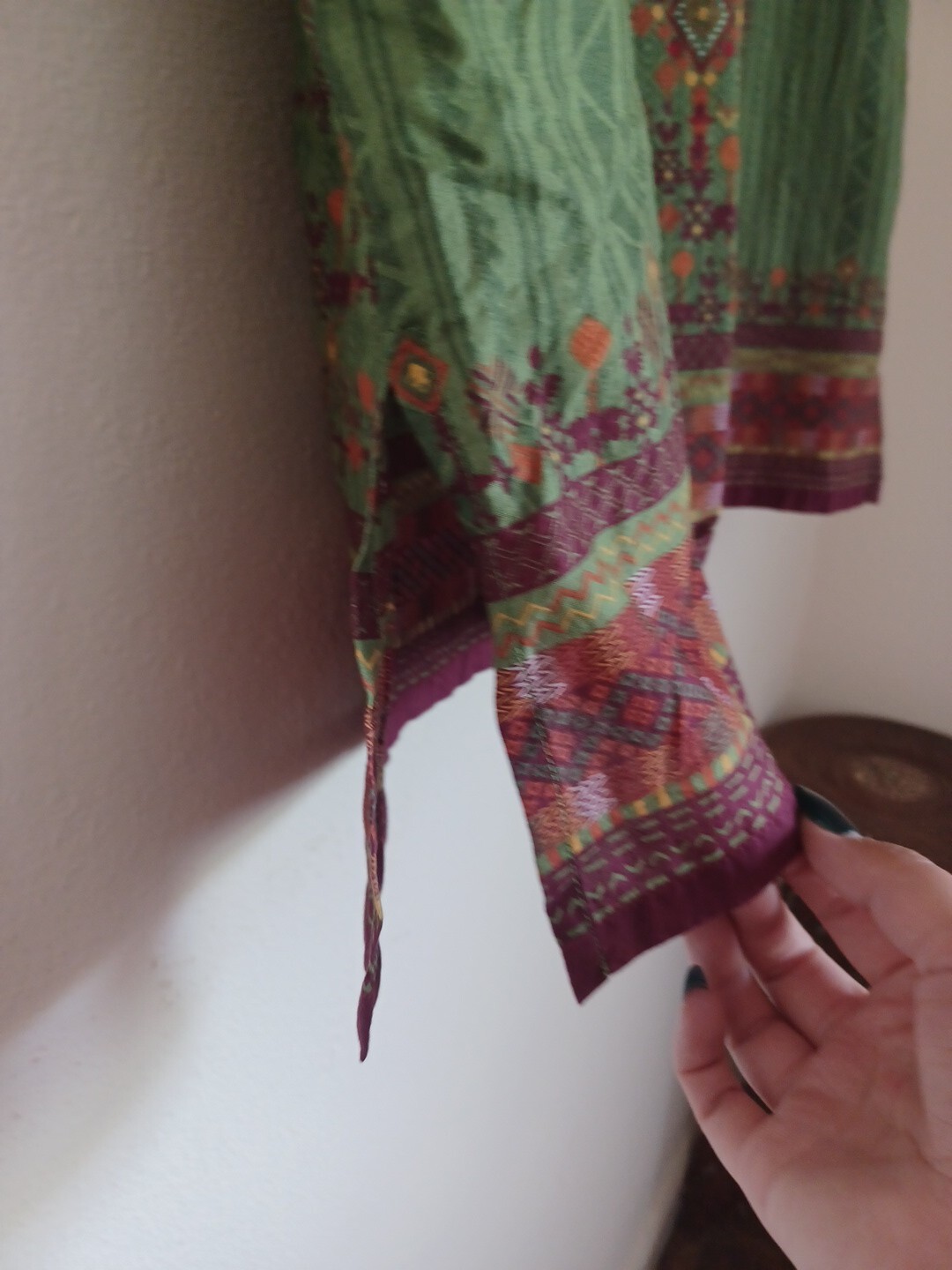 Khaadi Embroidered Stitched Shalwar Size 14 100% Cotton
