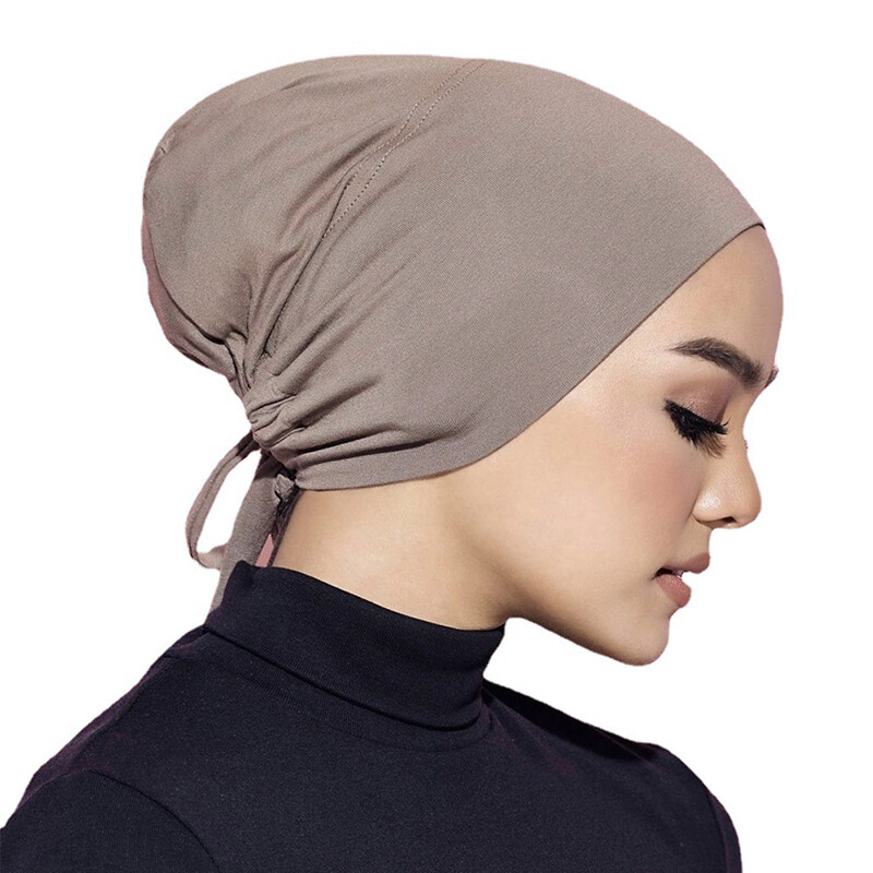 Adjustable Muslim Head Scarf Inner Hijab Caps Islamic Underscarf Ninja Scarf Hat
