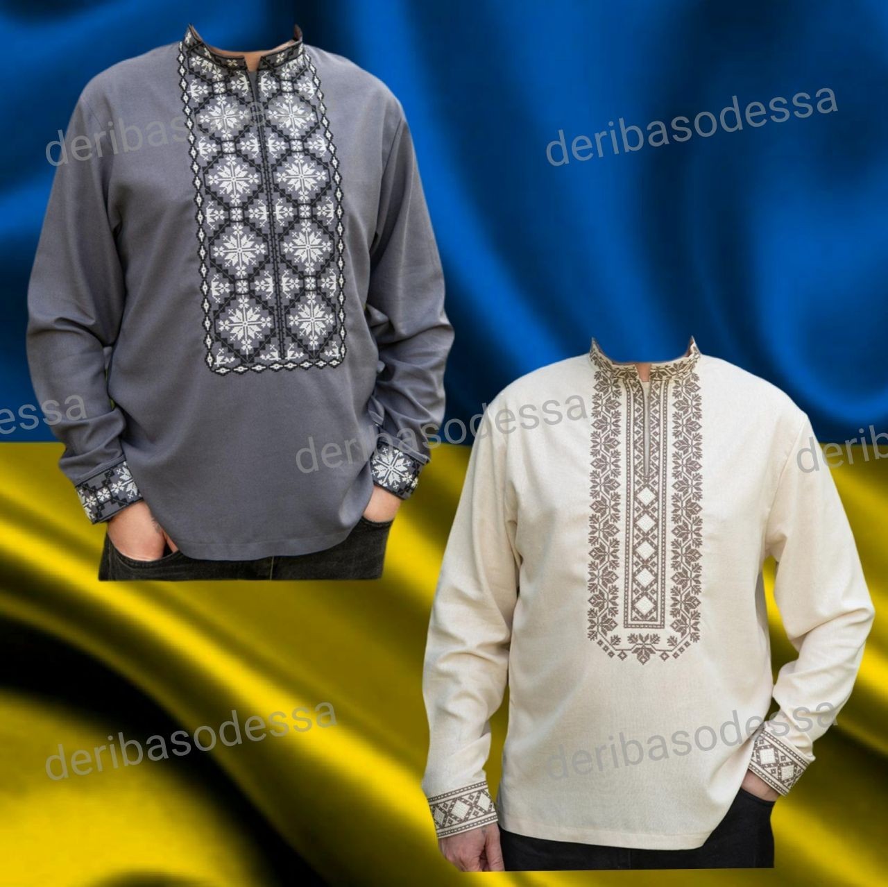 Ukrainian traditional embroidered men’s shirt Vyshyvanka XS,S,M,L,XL,2XL,3XL,4XL