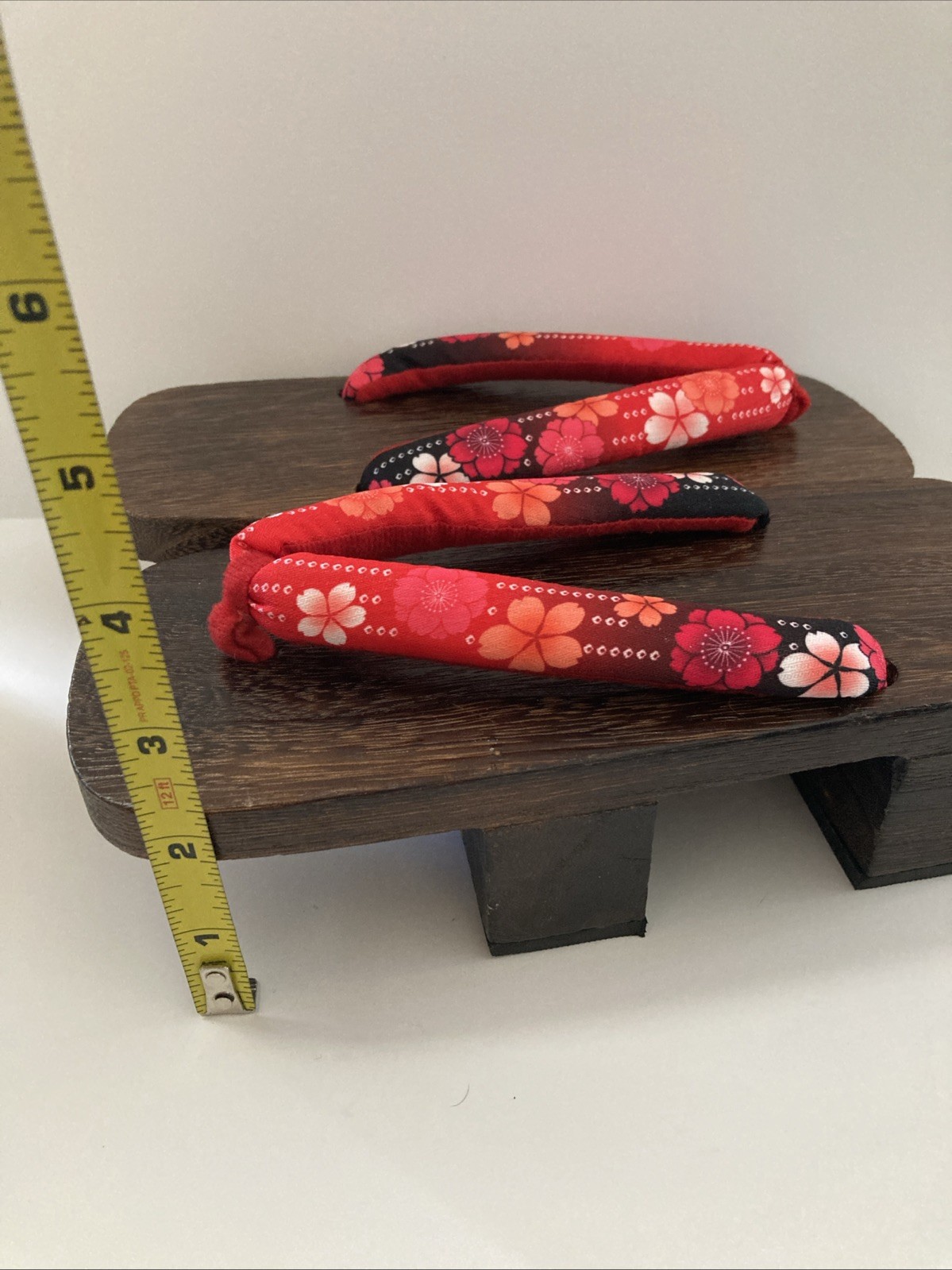 Geta Traditional Japanese Wooden Sandals To Wear W/Kimono Or Yukata Size Youth