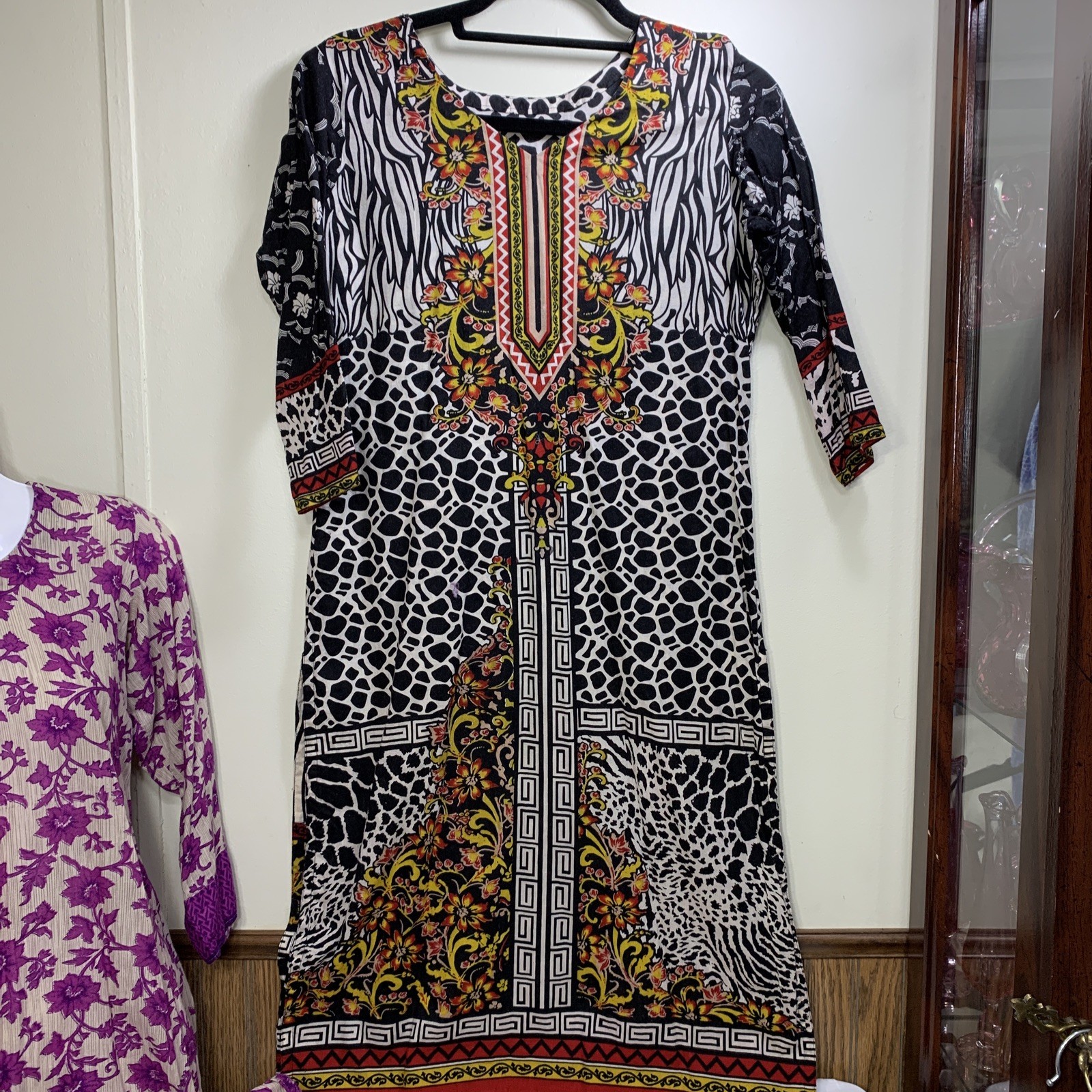Womens Pakistani Indian Shirt Dresses Lightweight Lawn Cotton Lot Of 2