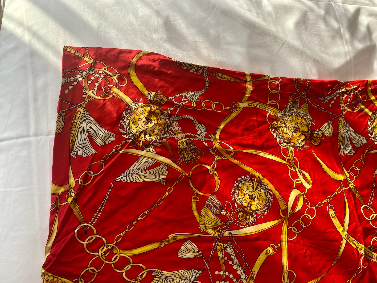 Caftan Kaftan Red Gold Chain Print Women’s Men’s Unisex New Rayan Light Weight