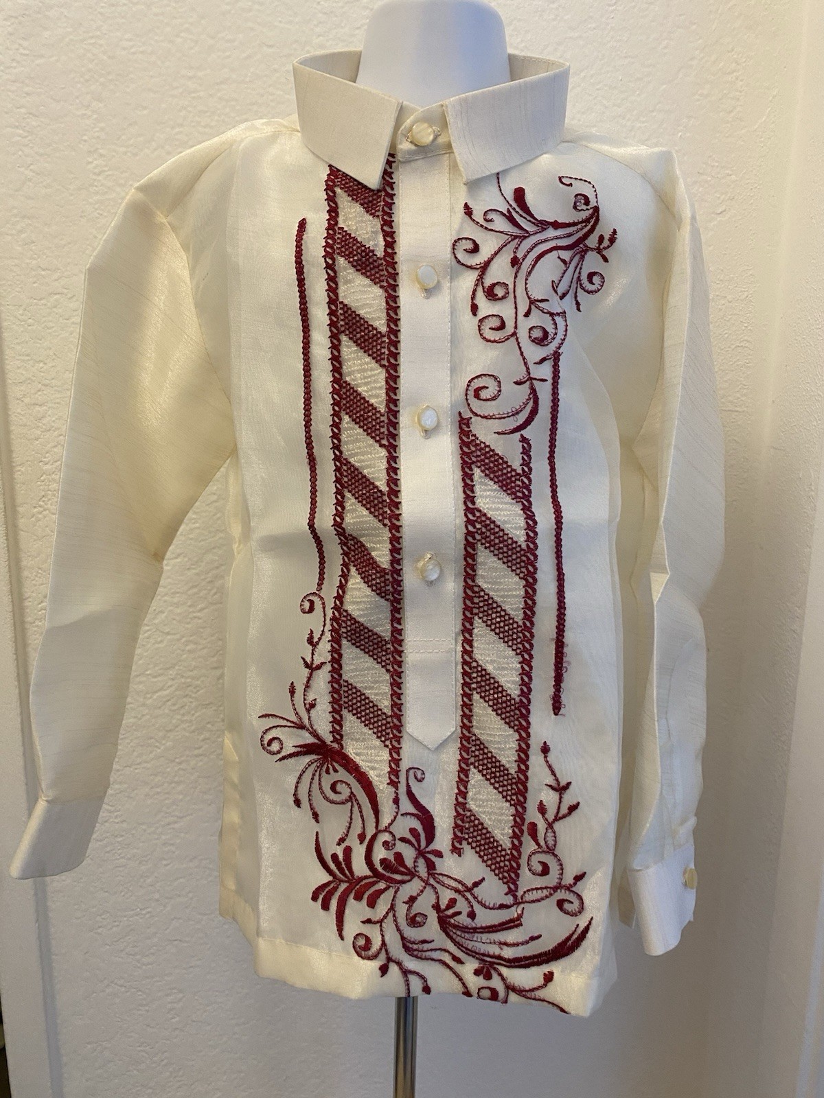 Barong Tagalog Size 8 For Boys