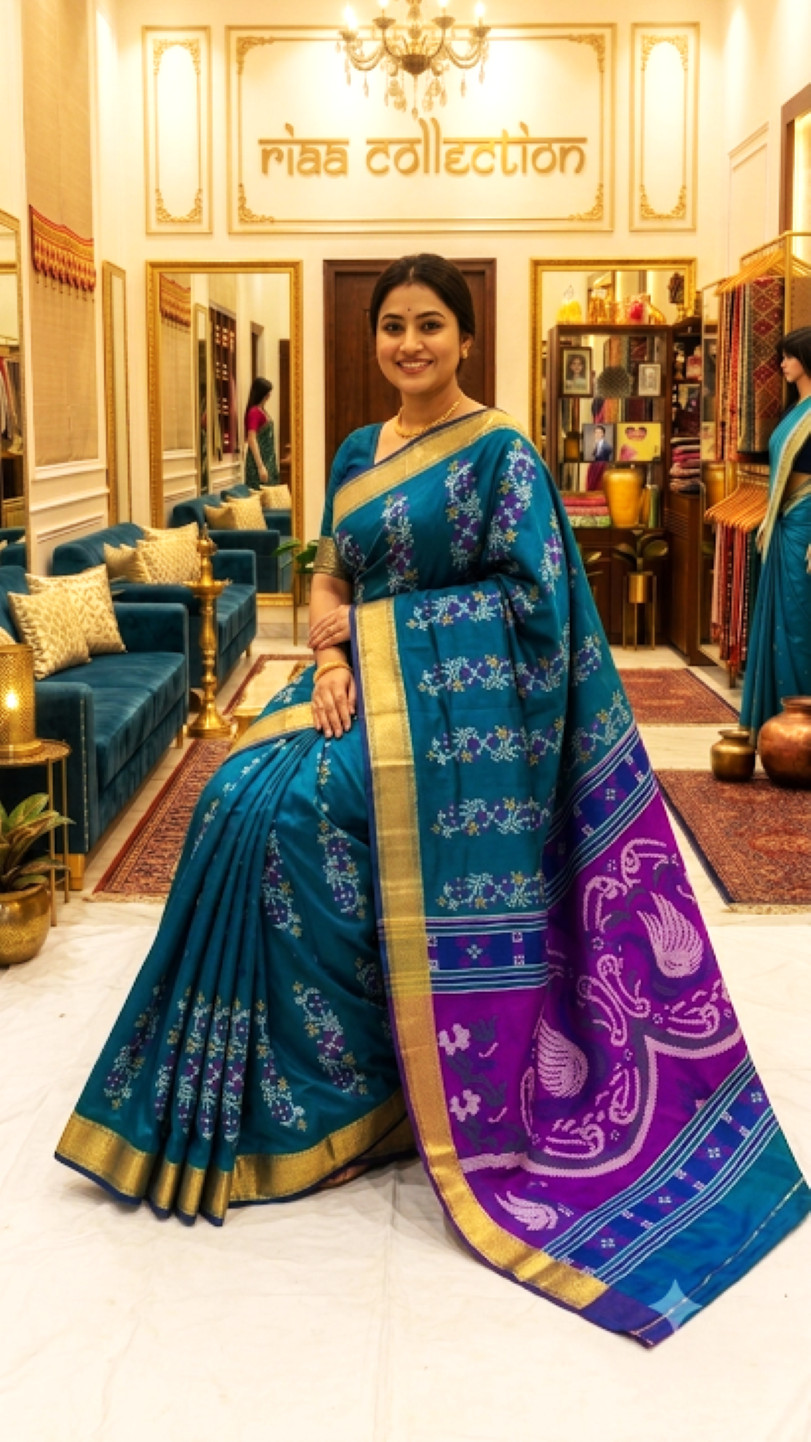 Graceful Indian Authentic Pure Kalakshetra Katan Silk Handwoven Ethnic Saree
