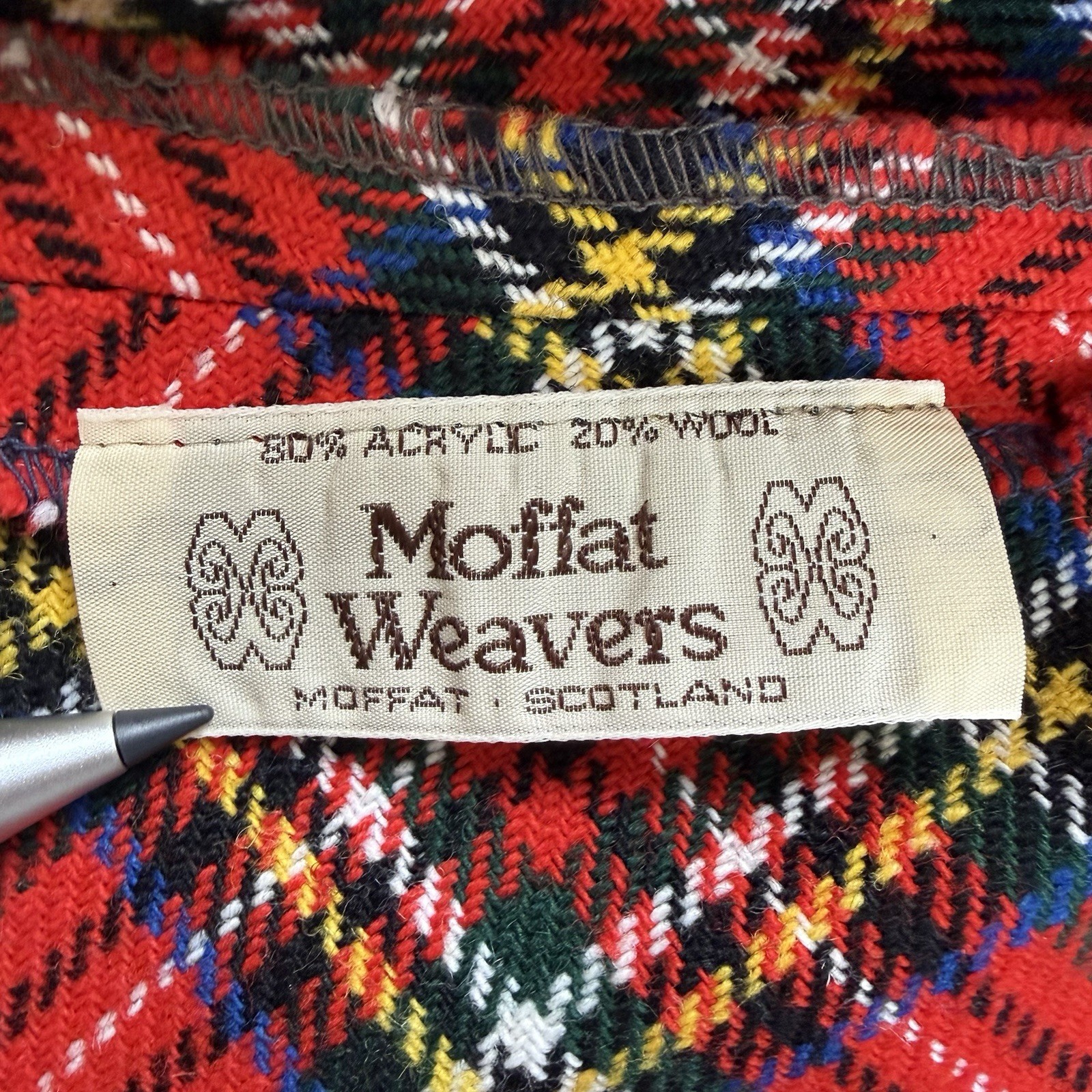Vintage Tartan/Plaid Wool Blend Holiday Winter Cape Child Size Made in Scotland