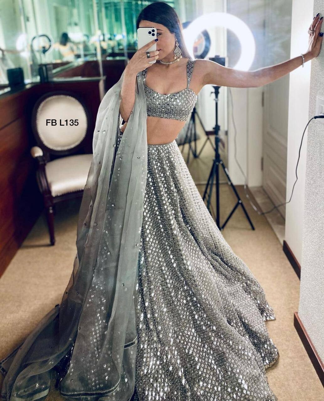 New Presenting Kasturi Crepe Silk Lehenga Choli With Dupatta For Party