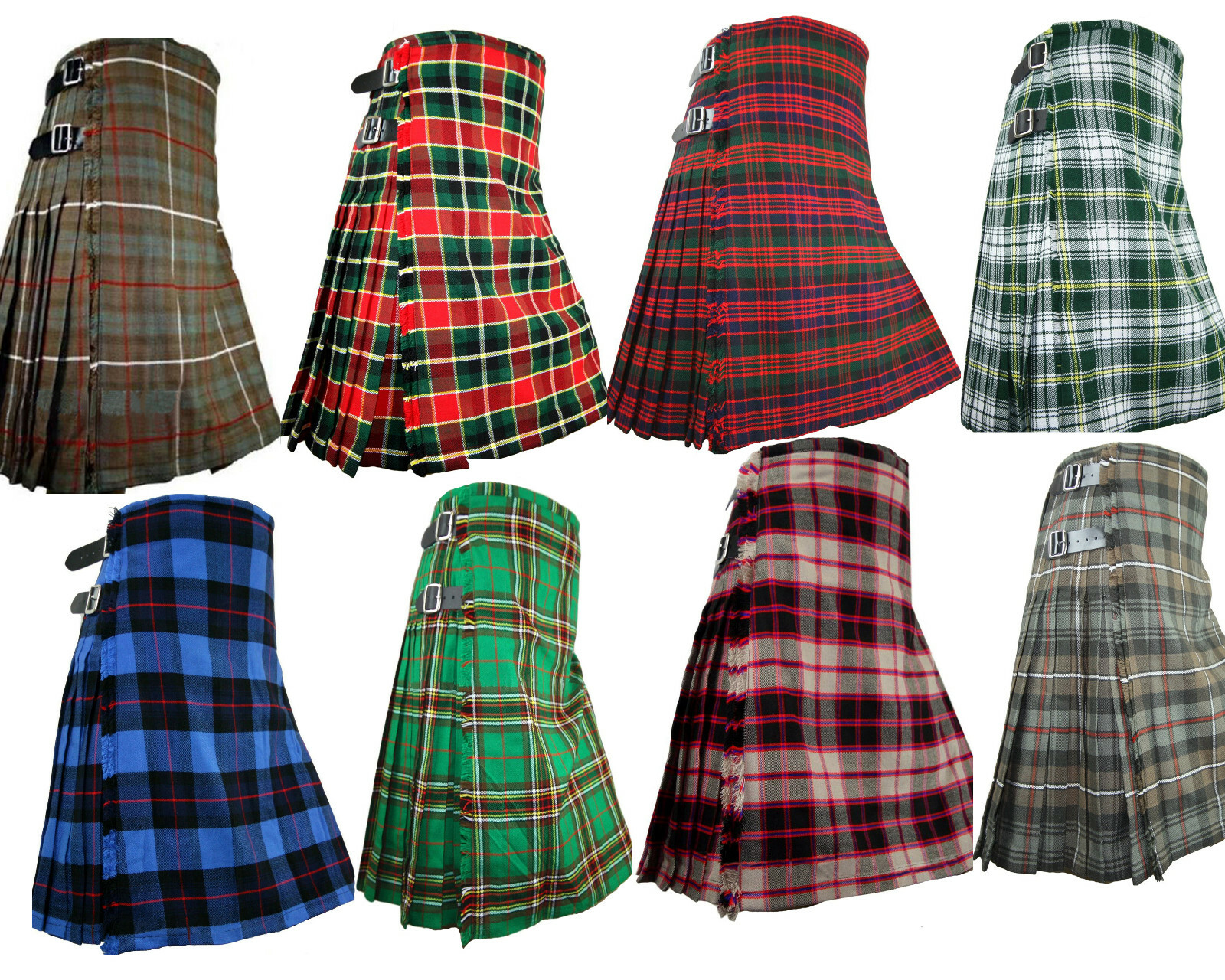 Scottish kilt made of 8 yard formal 13 oz acrylic wool any size clan tartan