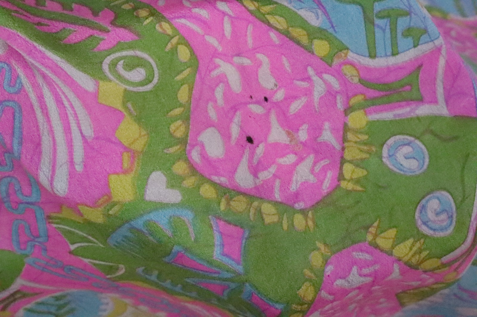 Vintage Chiffon Silk Saree, Lightweight Fabric for DIY & Sewing CS1294