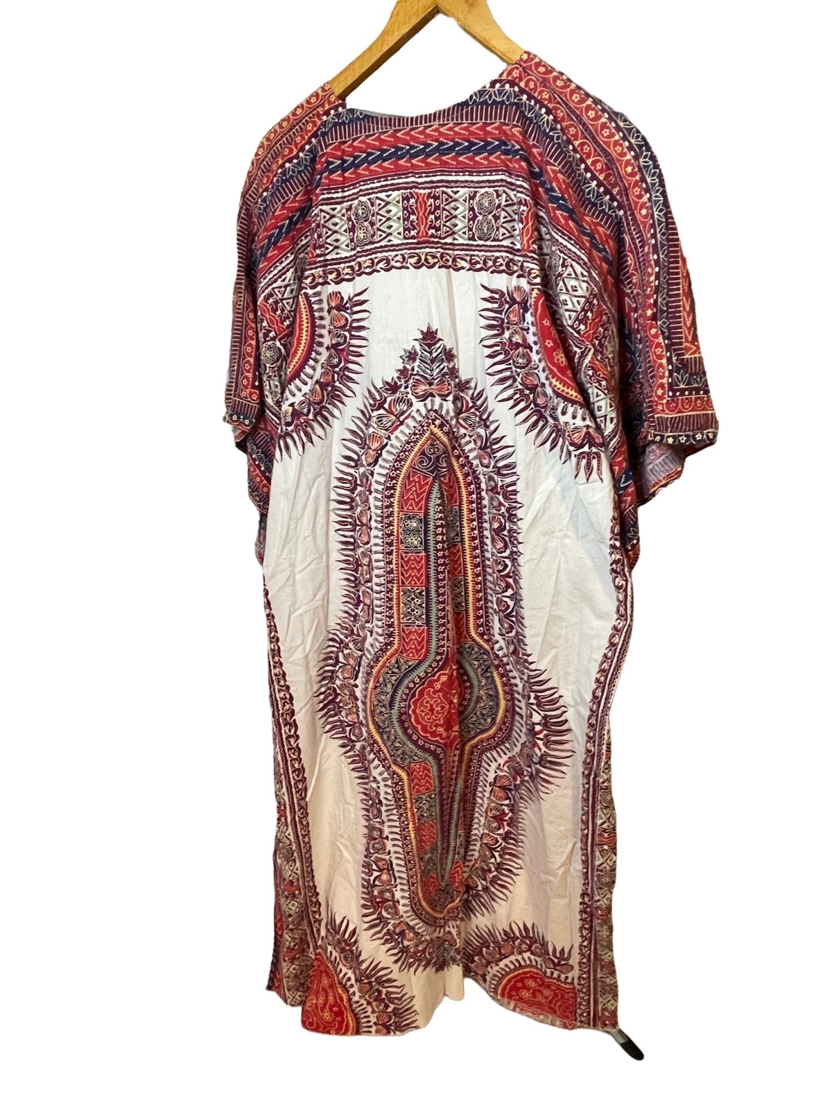 Unbranded Handmade Colorful Asymmetrical Sleeve Kaftan