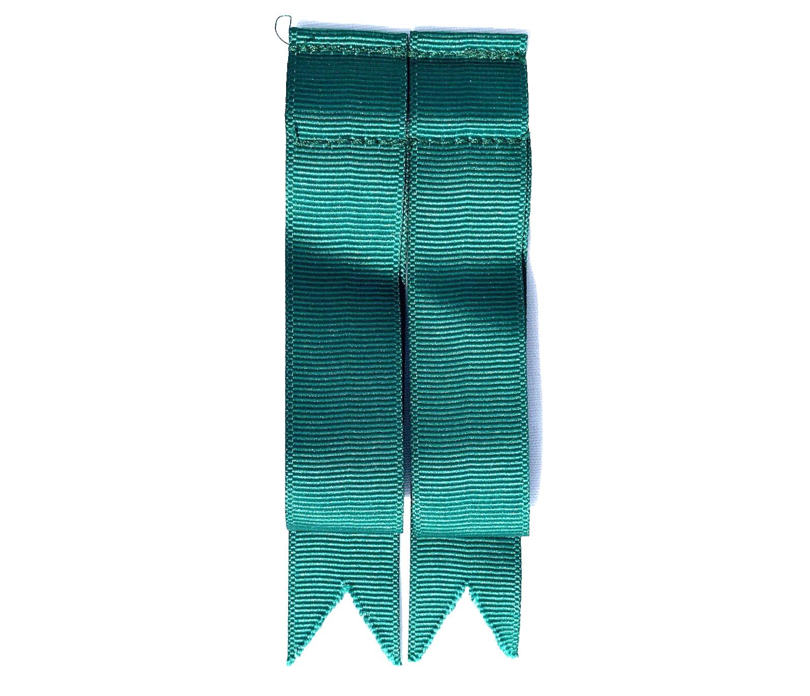 Kilt Hose (Socks) Single Loop Green Flashes w/ Adjustible Leather Garter