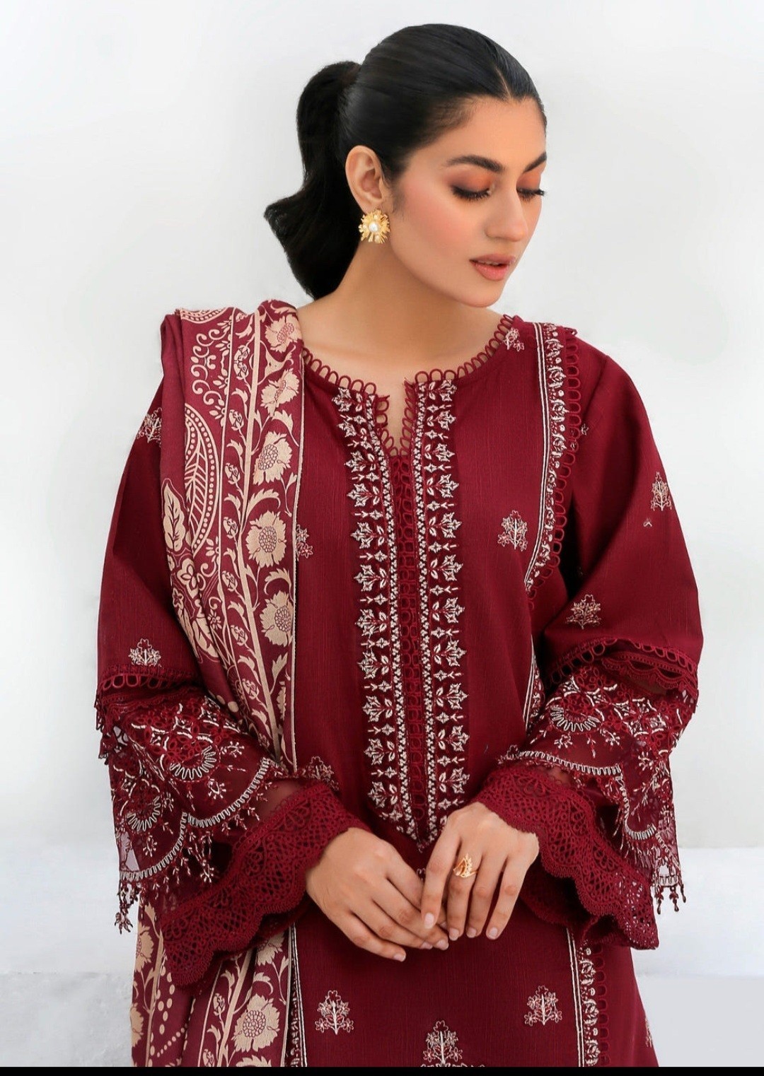 Pakostani Elora Khaddar Suit Salwar Kameez