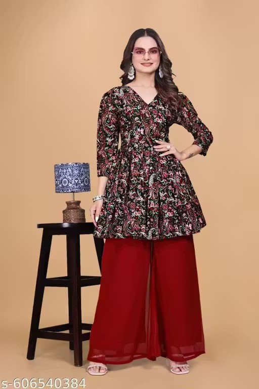 Indian Women’s Readymad Rayon Kurta/kurti Pant Set for Party Festive Outfit Gift