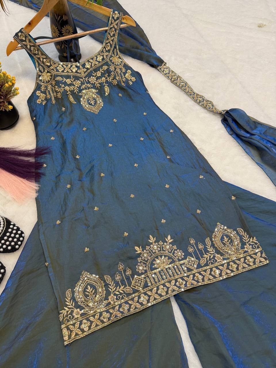 Women Dress Pakistani Salwar Kameez Readymade Suits Indian Wedding Party 3 Piece