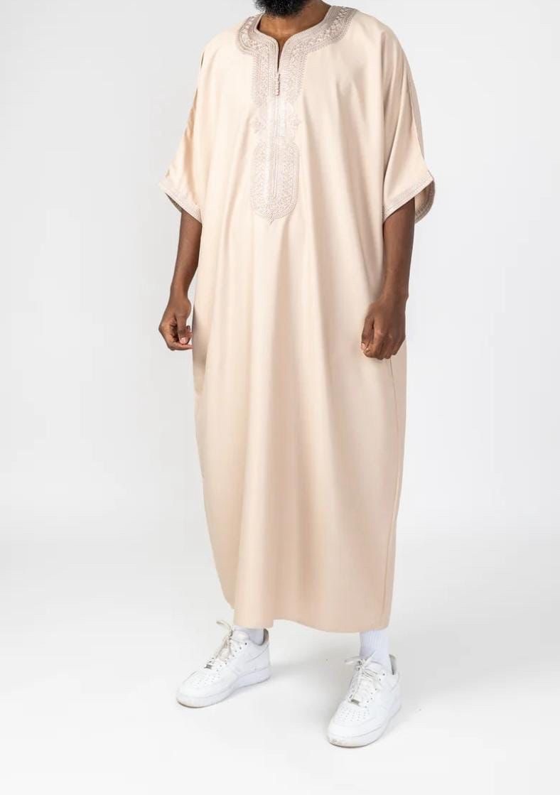 Premium Moroccan Gondoura for Men – Luxury Cotton Blend Thobe – Made in Morocco