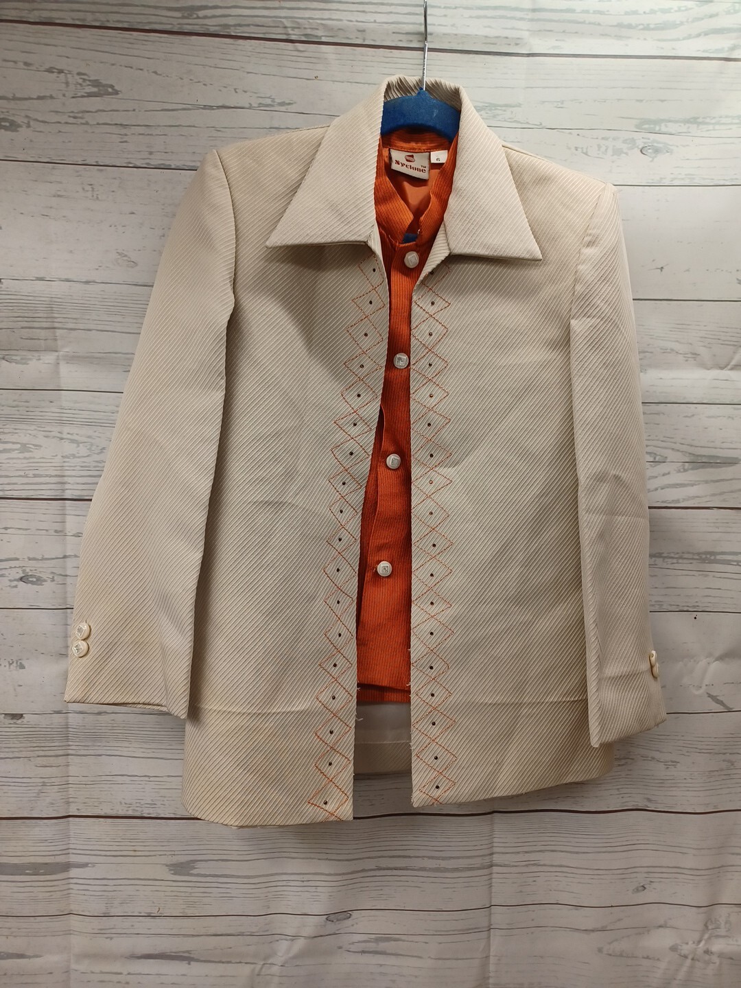 Syclone Boys Pakistani Indian Nenru Jacket & Vest 2 Pcs Sz 6