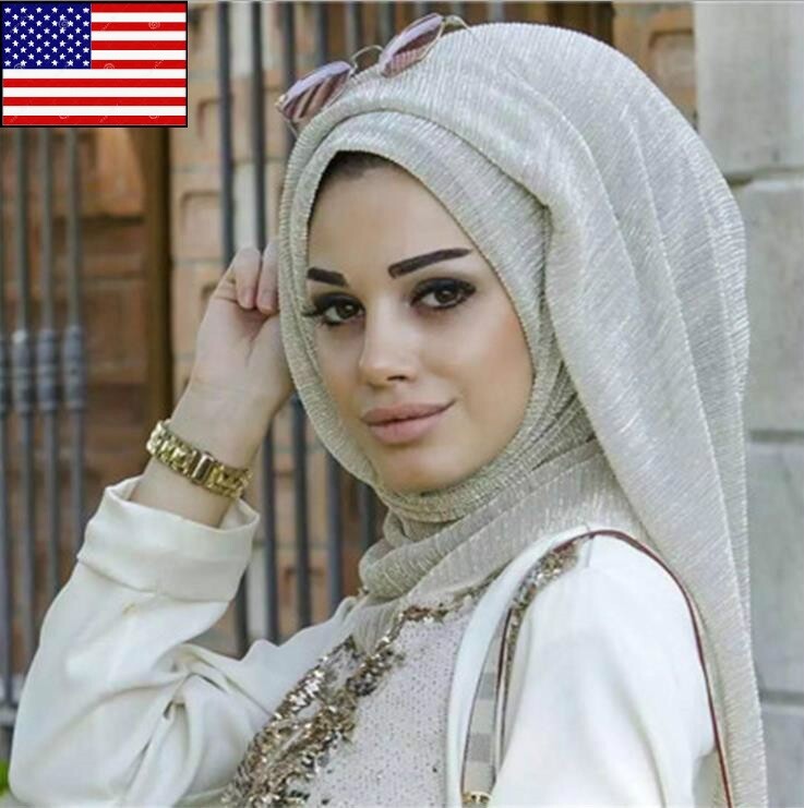 6 x 3 ft Purl Cotton Blend Viscose Maxi Crinkle Hijab Scarf Soft Muslim