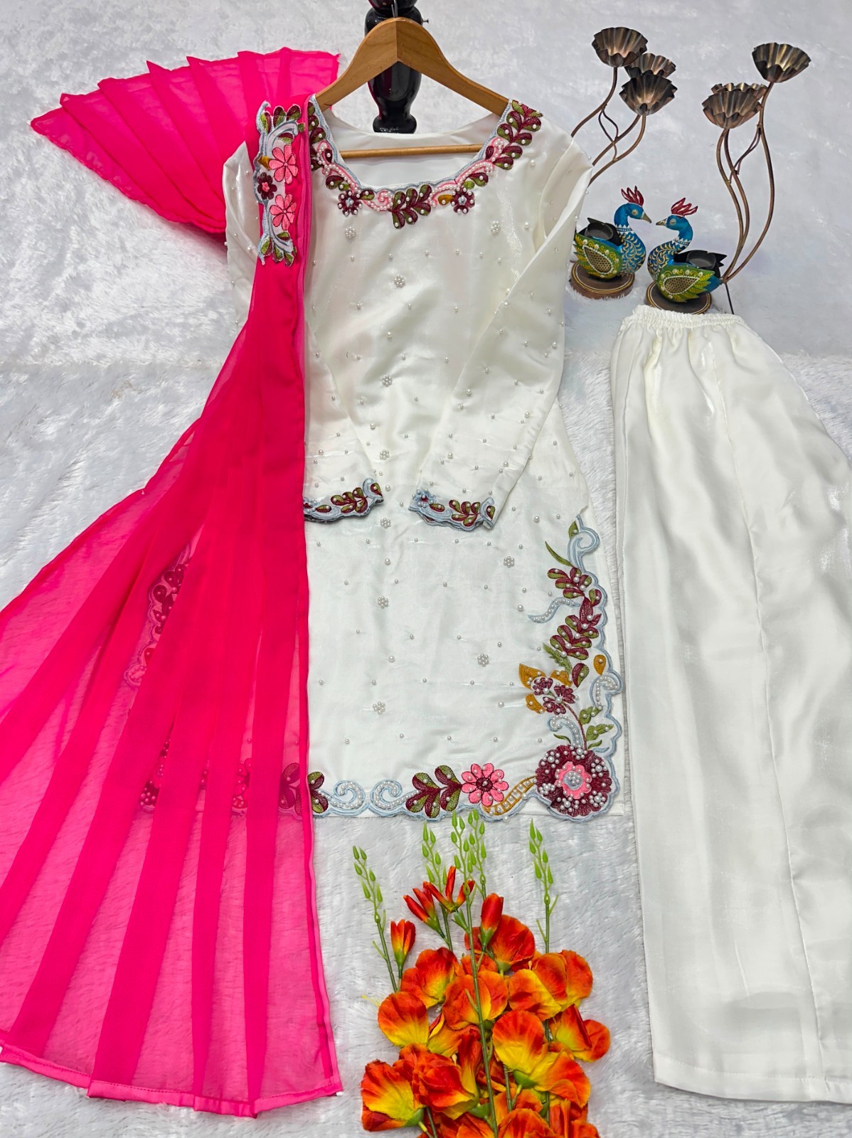 WEDDING SHARARA PALAZZO SALWAR SUIT PLAZZO KURTI SHALWAR KAMEEZ PAKISTANI INDIAN