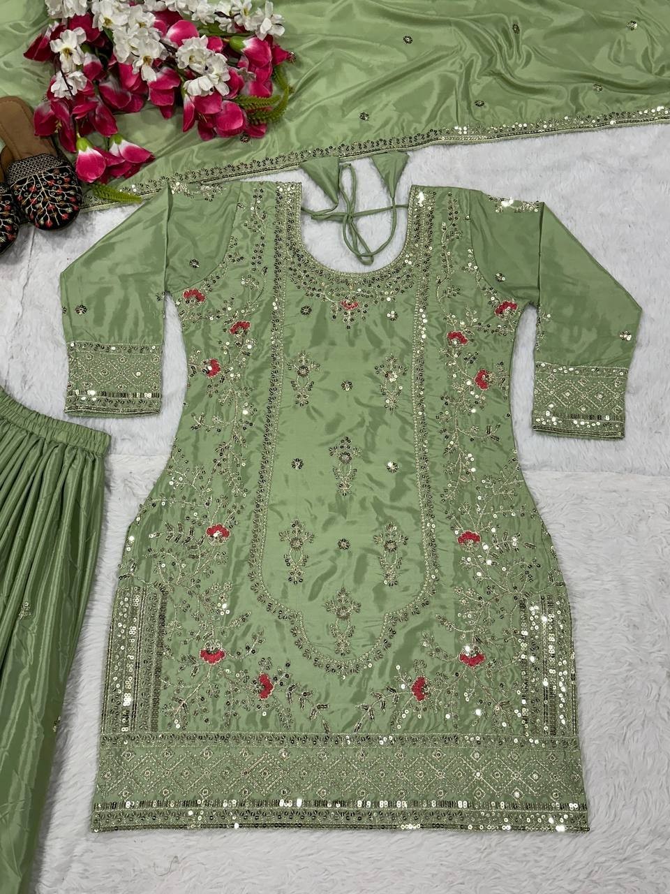 Pakistani Dress Salwar Kameez Ready To Wear Suits Indian Wedding Party 3 Piece M