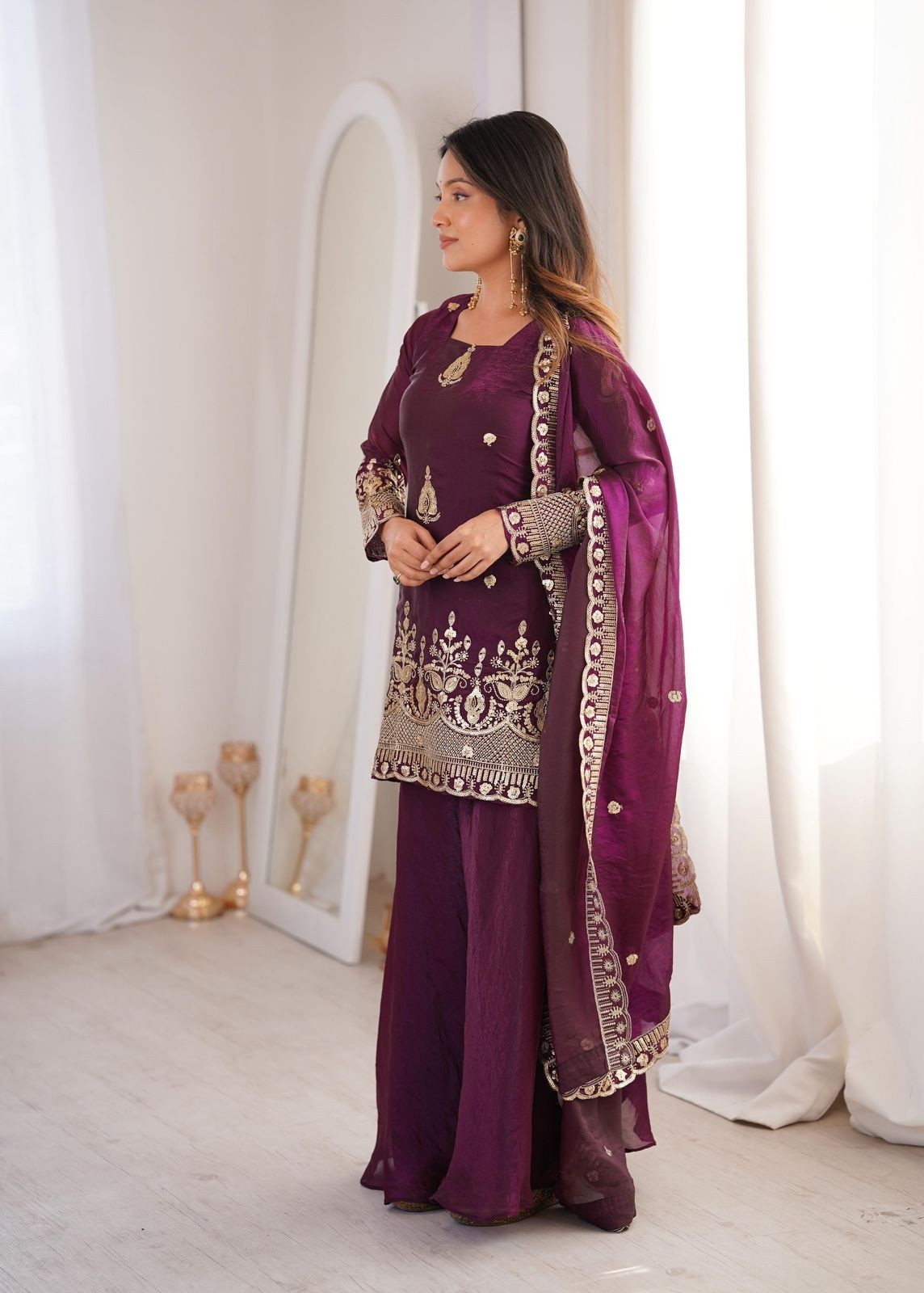 SALWAR KAMEEZ PAKISTANI INDIAN WEDDING PARTY WEAR DRESS BOLLYWOOD SUIT SHARARA