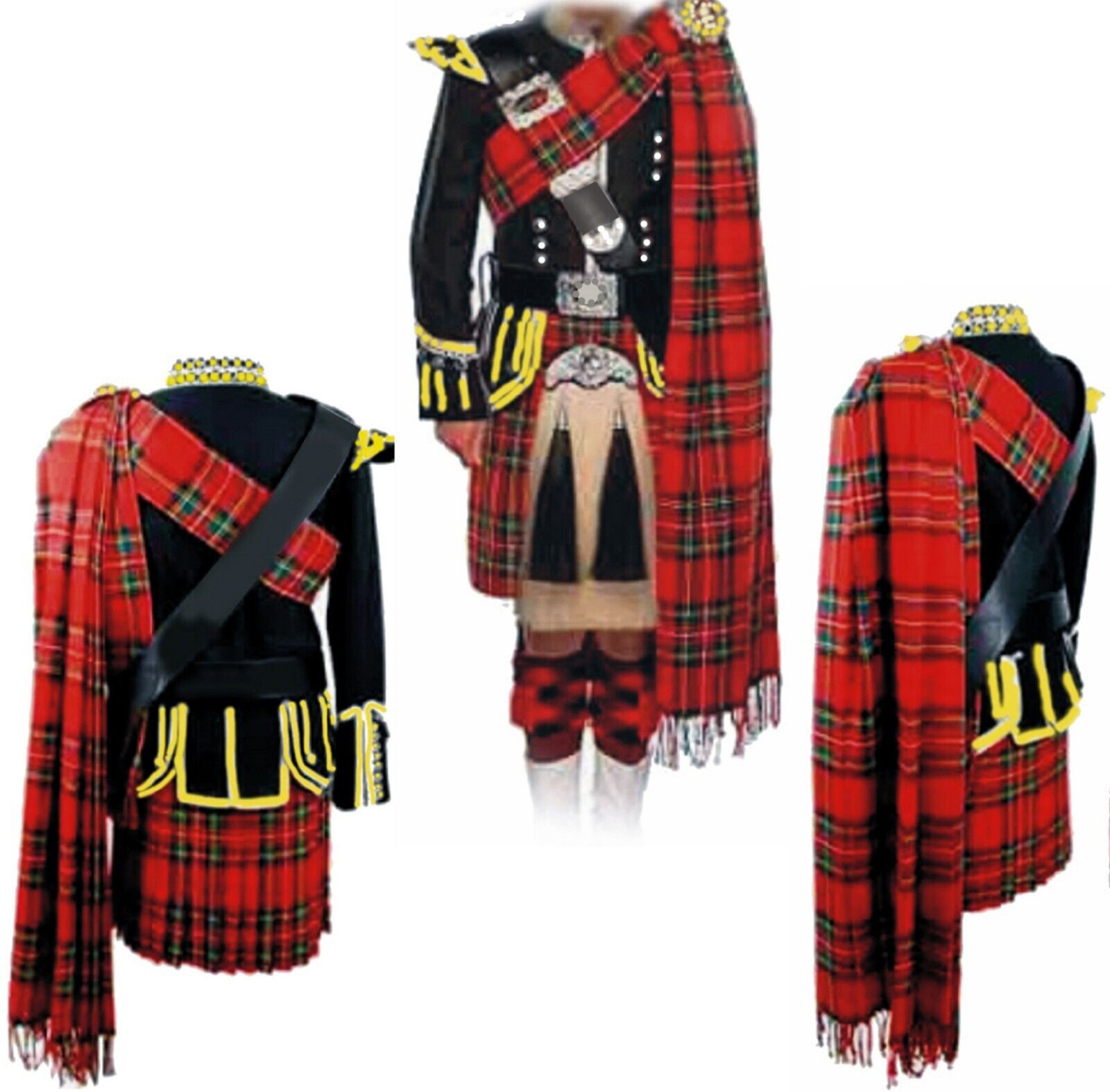 TARTAN PIPER PLAID: Supreme Tartan Piper’s Full Plaid-Accommodate Bagpipers