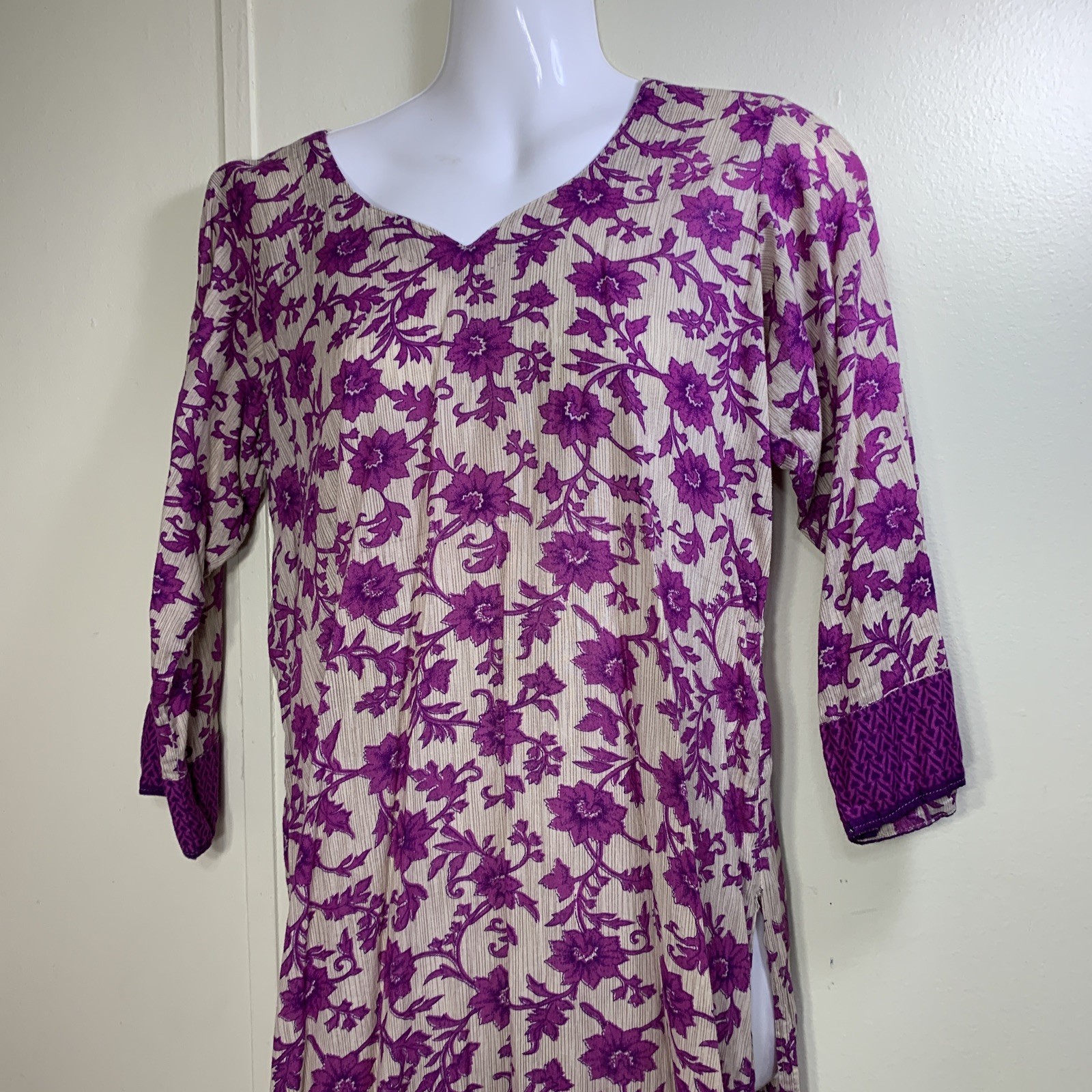 Womens Pakistani Indian Shirt Dresses Lightweight Lawn Cotton Lot Of 2