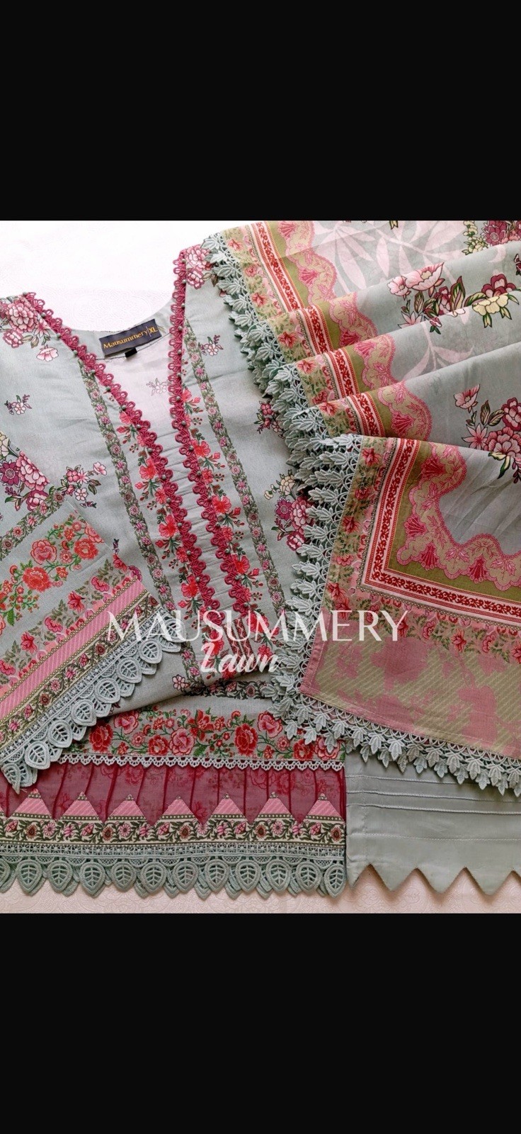 Pakistani Indian Salwar Kameez Dress Bollywood Designer Casual Wear Suit New L